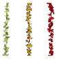 Enredadera 1 Paquete 210cm Hoja Mata Flores Rosas  - Miniatura 1