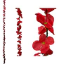 Enredadera 1 Paquete 210cm Hoja Mata Flores Rosas  - Miniatura 5