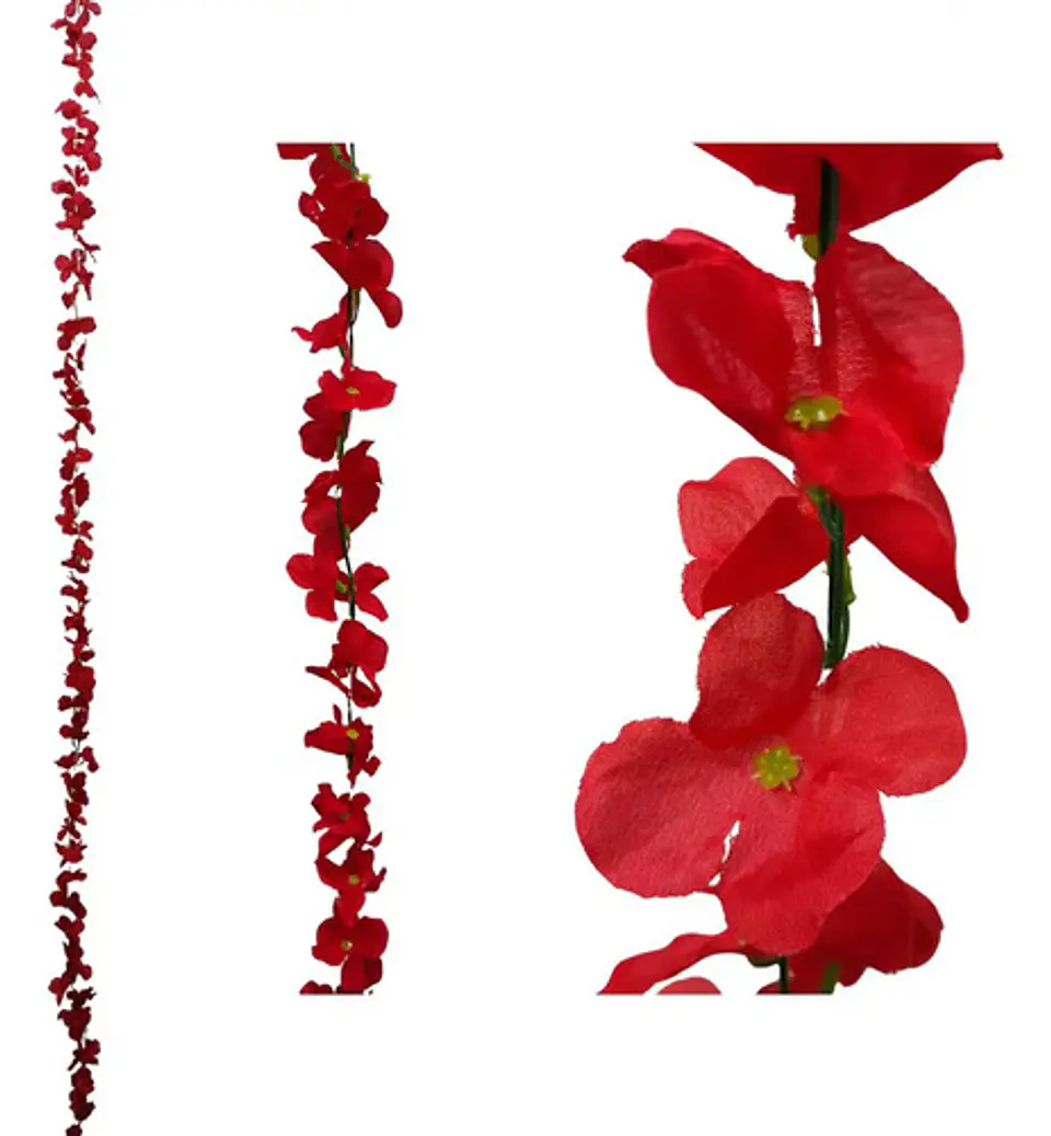 Enredadera 1 Paquete 210cm Hoja Mata Flores Rosas  5