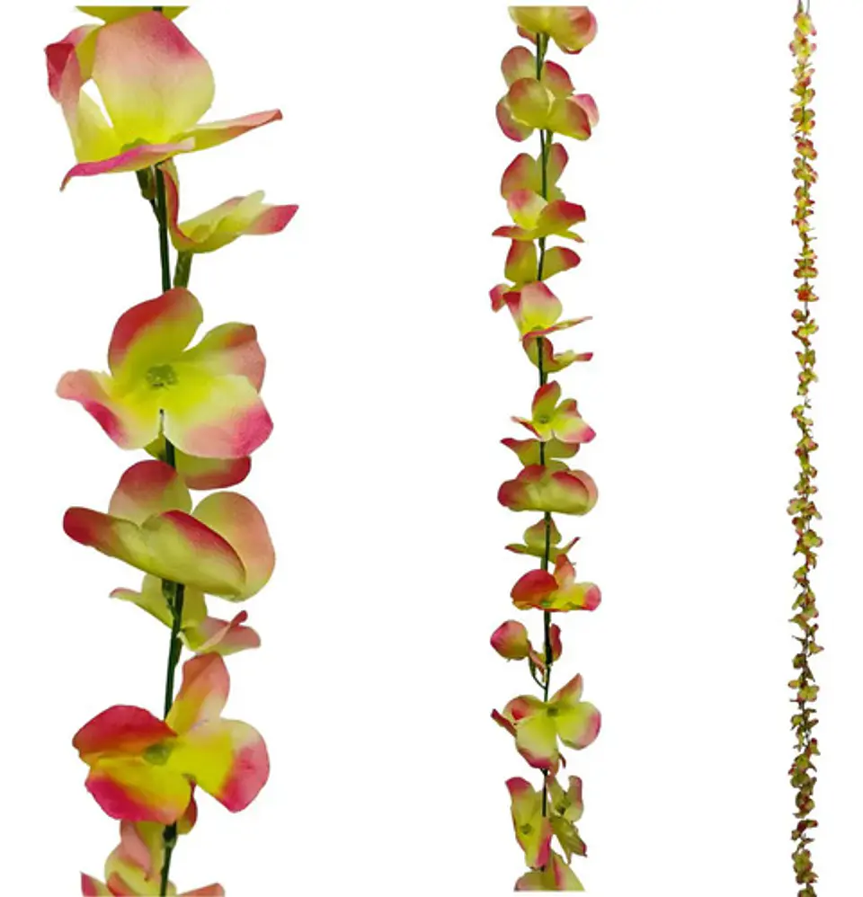 Enredadera 1 Paquete 210cm Hoja Mata Flores Rosas  12
