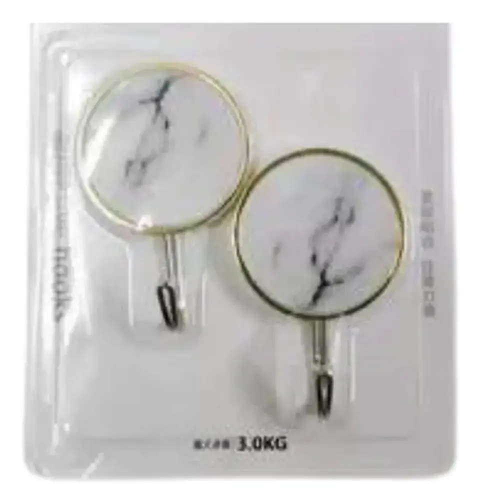 Gancho Perchero X2 Und Adhesivo Para Pared Multiusos  2