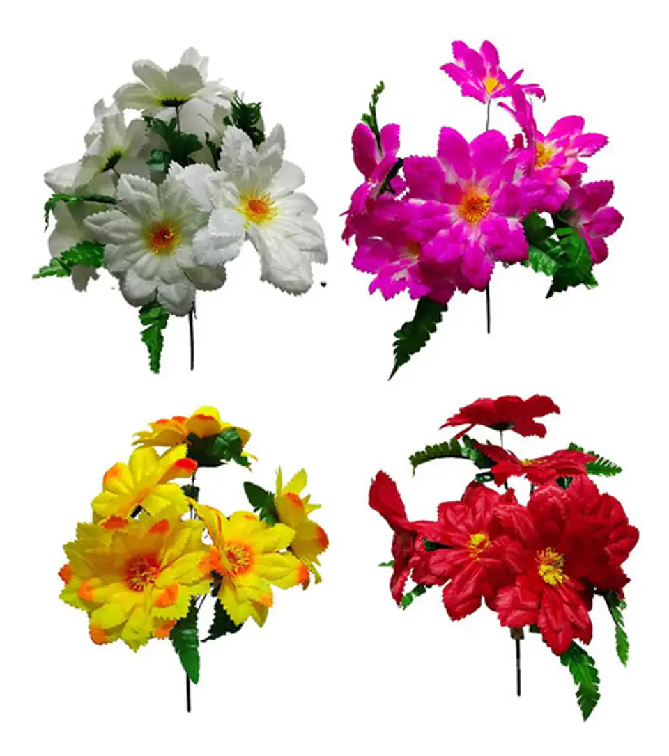 Flor Ramo Gervera Flores Artificiales Decoración Jardin  1