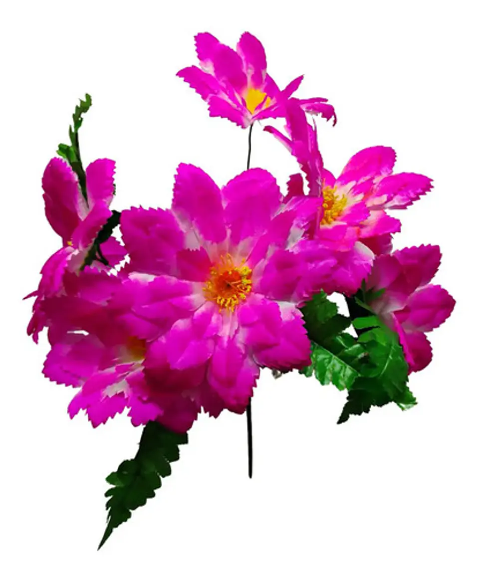 Flor Ramo Gervera Flores Artificiales Decoración Jardin  5