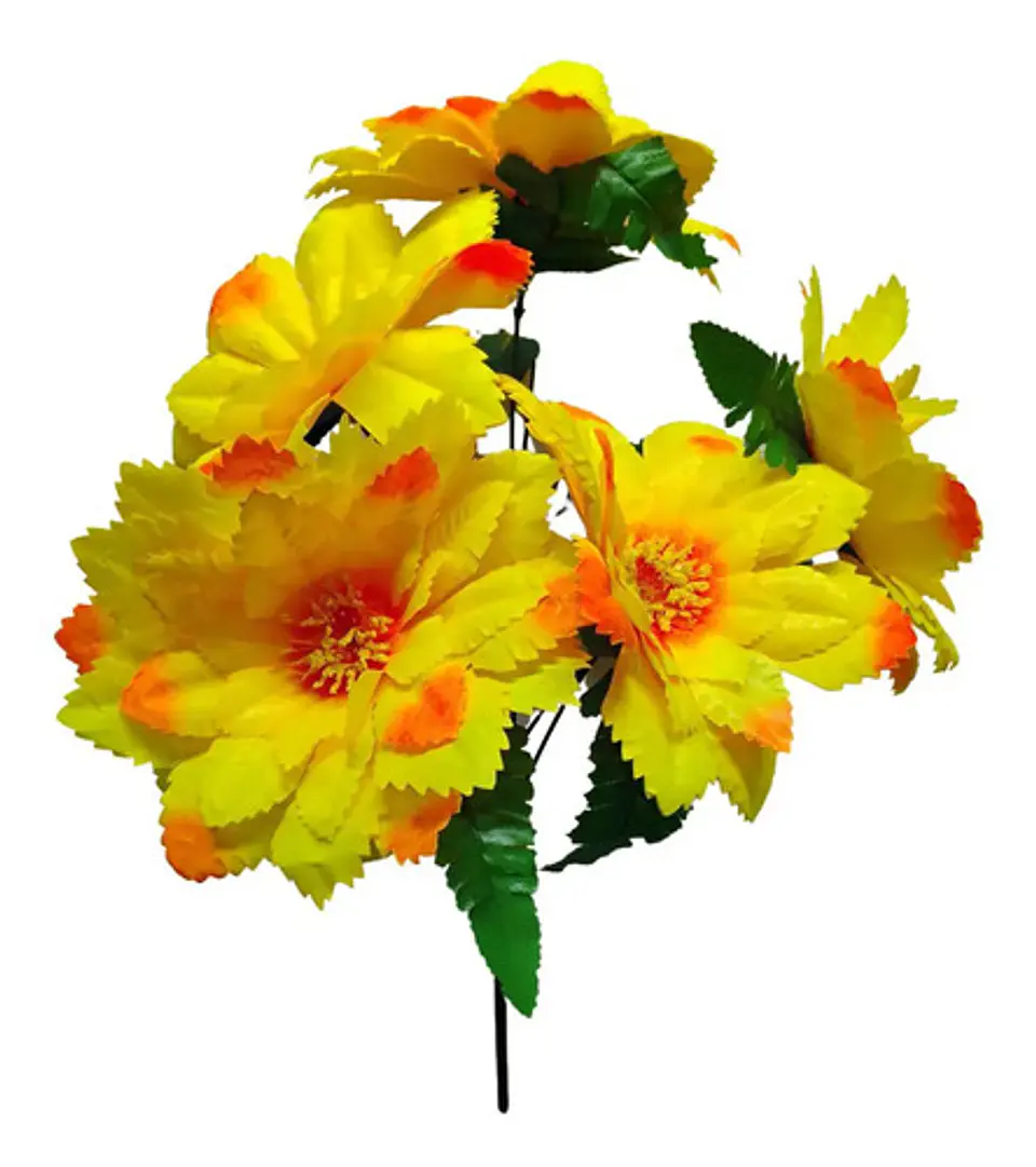 Flor Ramo Gervera Flores Artificiales Decoración Jardin  9