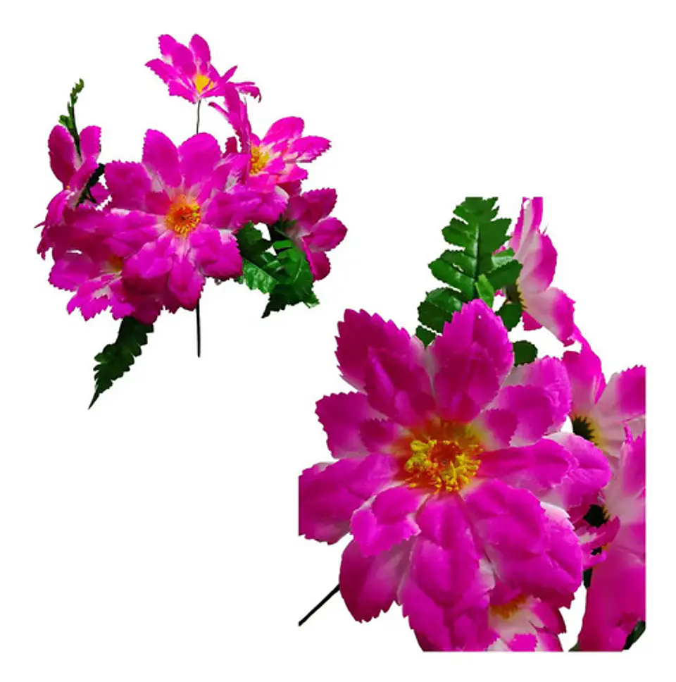 Flor Ramo Gervera Flores Artificiales Decoración Jardin  11