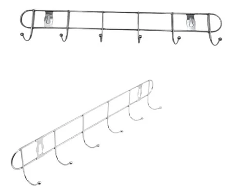 Organizador De Utensilios Metálico X6 Ganchos Perchero 