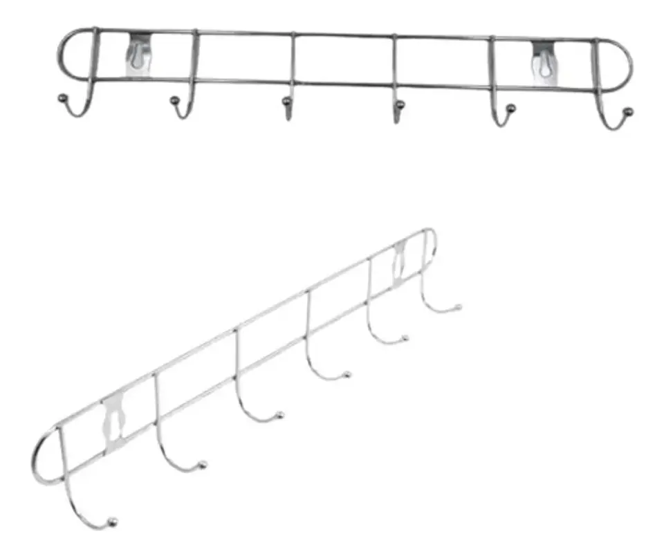 Organizador De Utensilios Metálico X6 Ganchos Perchero  3