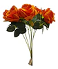Matas Rosas Colores Vivos Flores Artificiales Decoración - Miniatura 2