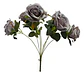 Matas Rosas Colores Vivos Flores Artificiales Decoración - Miniatura 3
