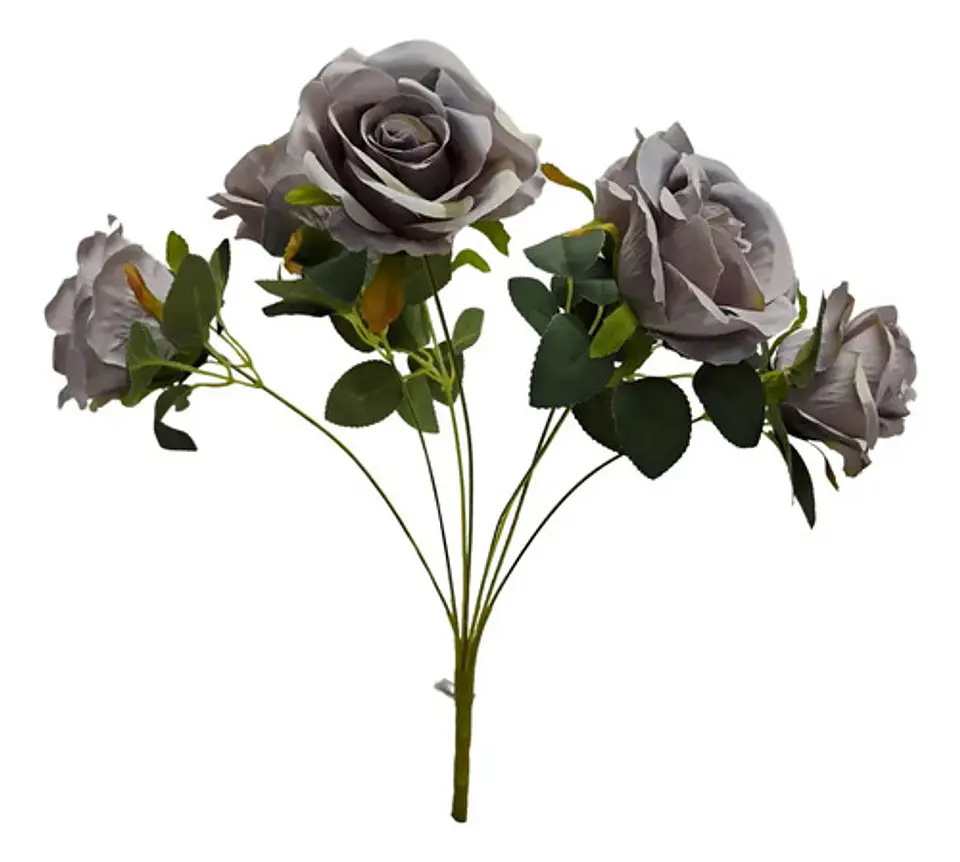 Matas Rosas Colores Vivos Flores Artificiales Decoración 3