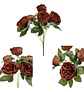 Matas Rosas Colores Vivos Flores Artificiales Decoración - Miniatura 9