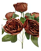 Matas Rosas Colores Vivos Flores Artificiales Decoración - Miniatura 10