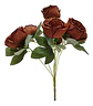 Matas Rosas Colores Vivos Flores Artificiales Decoración - Miniatura 11