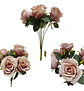 Matas Rosas Colores Vivos Flores Artificiales Decoración - Miniatura 13