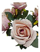 Matas Rosas Colores Vivos Flores Artificiales Decoración - Miniatura 14