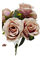 Matas Rosas Colores Vivos Flores Artificiales Decoración - Miniatura 15