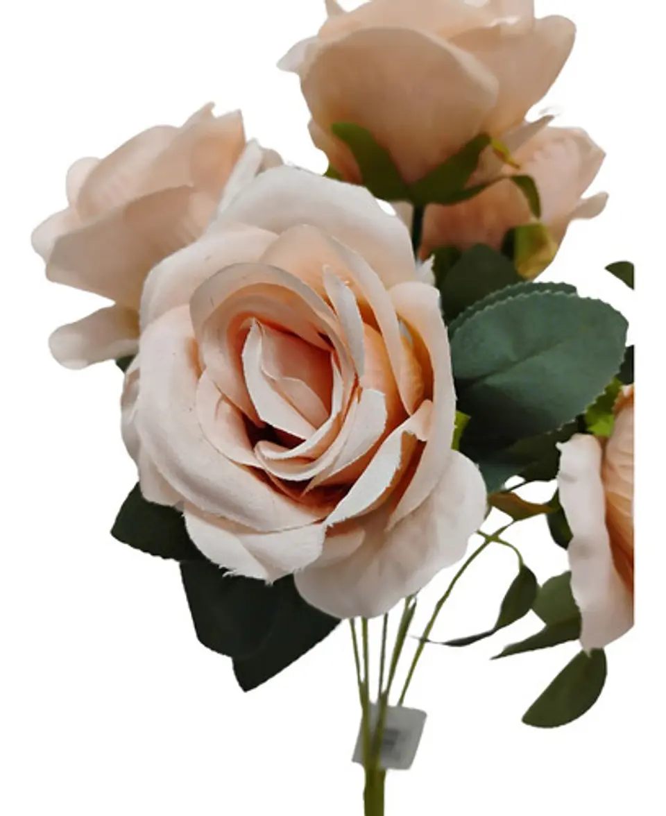 Matas Rosas Colores Vivos Flores Artificiales Decoración 18
