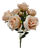 Matas Rosas Colores Vivos Flores Artificiales Decoración - Miniatura 19