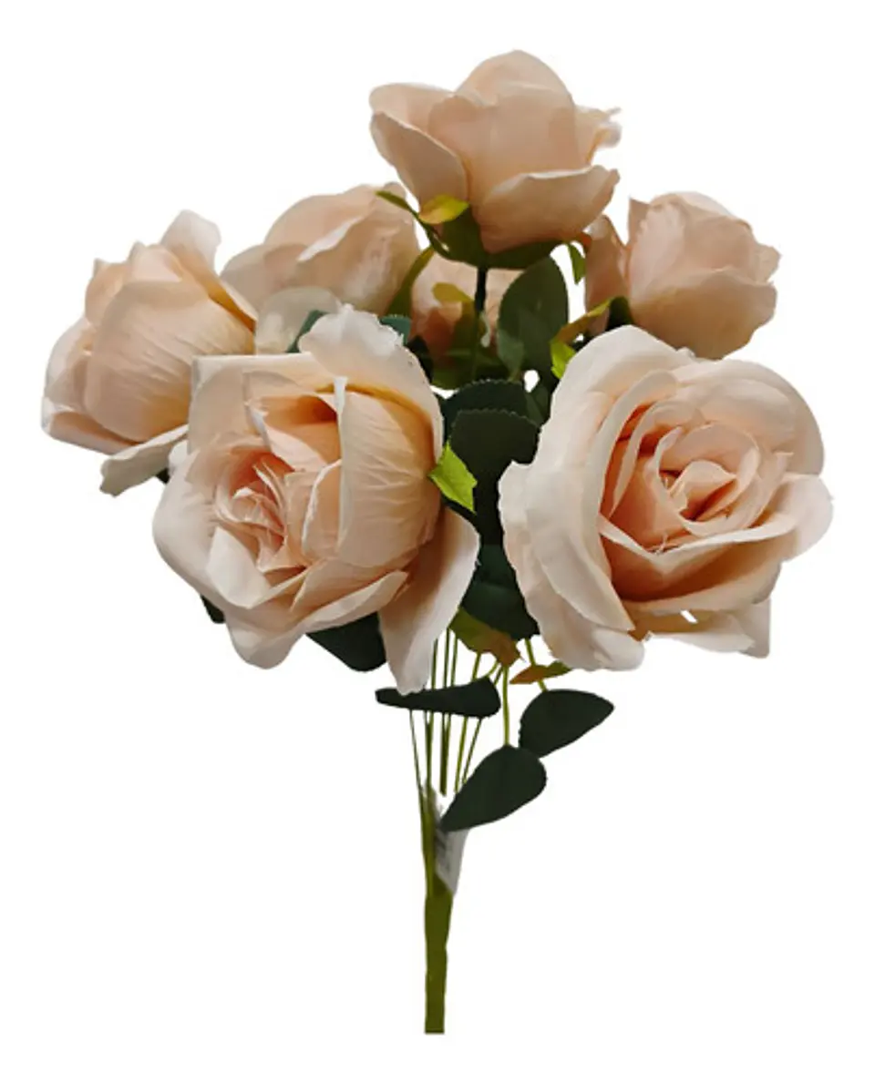 Matas Rosas Colores Vivos Flores Artificiales Decoración 19
