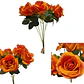 Matas Rosas Colores Vivos Flores Artificiales Decoración - Miniatura 25