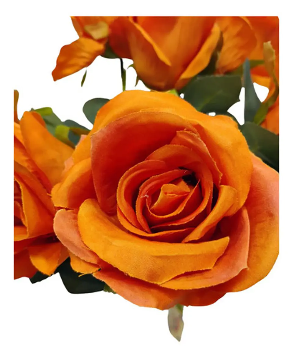 Matas Rosas Colores Vivos Flores Artificiales Decoración 27