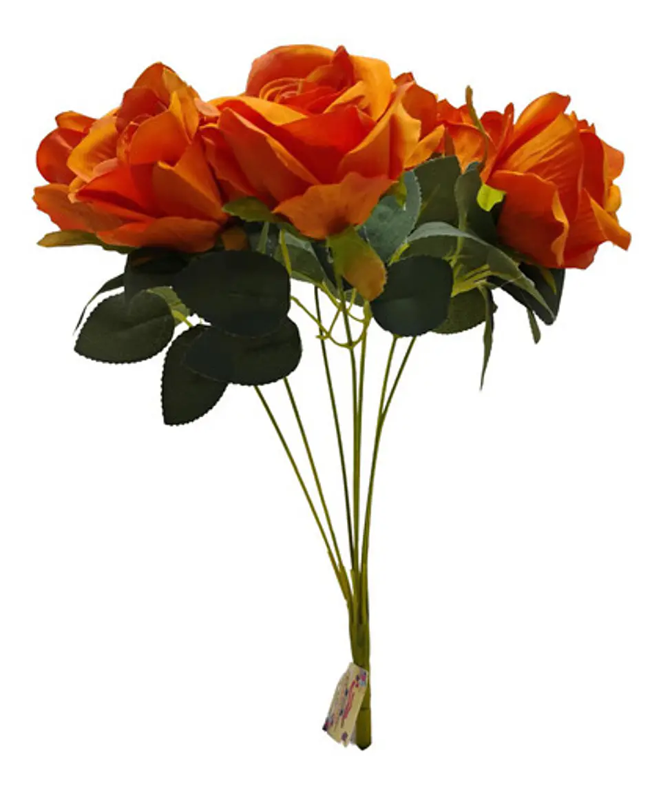 Matas Rosas Colores Vivos Flores Artificiales Decoración 28