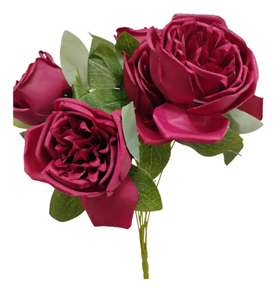 Matas Rosas Colores Vivos Flores Artificiales Decoración 31