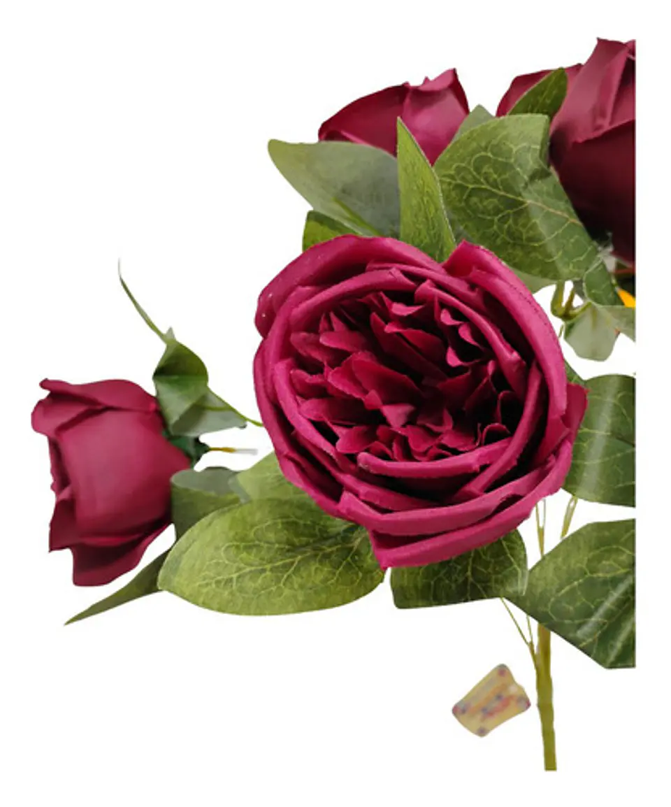 Matas Rosas Colores Vivos Flores Artificiales Decoración 32