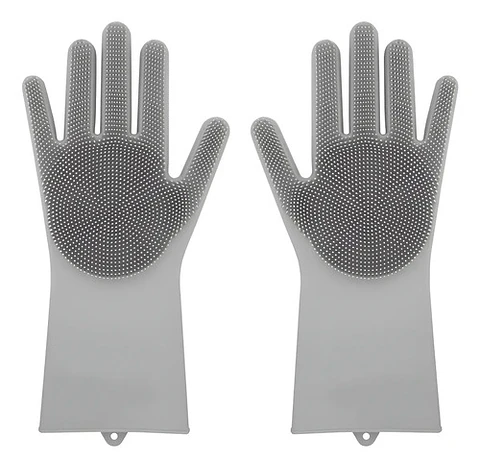 Guantes Agarradera Le Toton Casa Silicona Gris Multiusos Resistente Calor