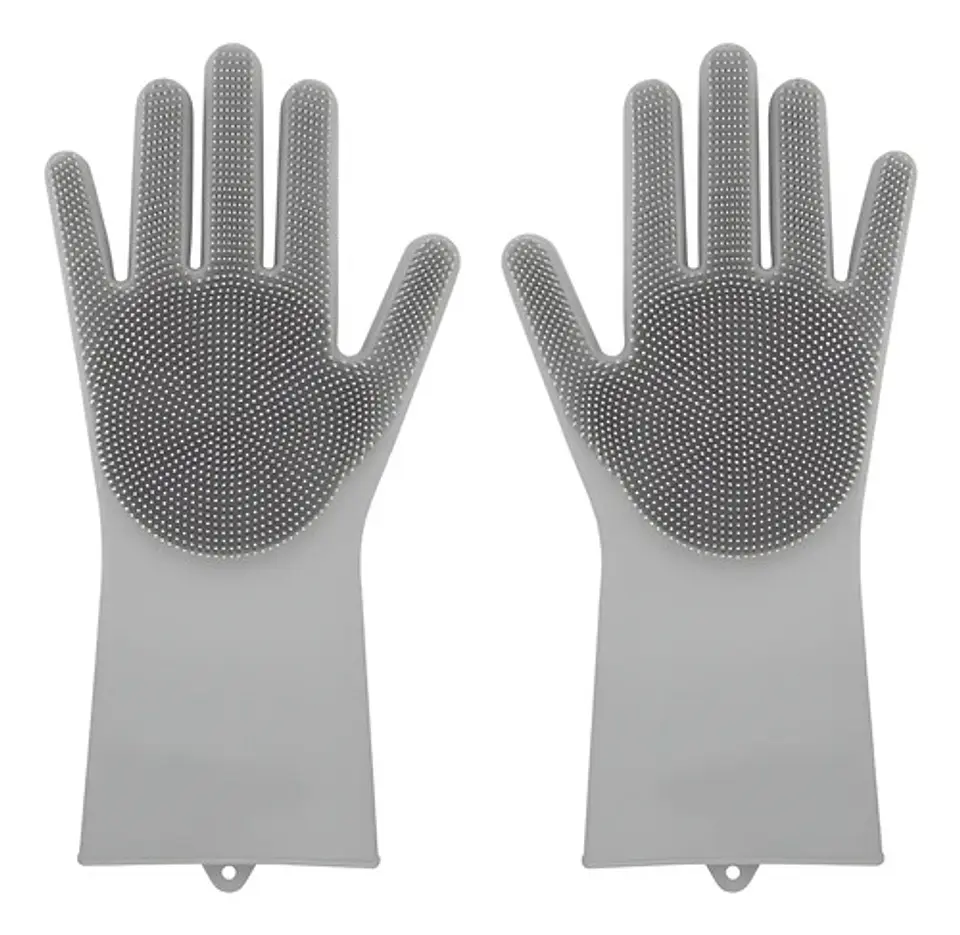 Guantes Agarradera Le Toton Casa Silicona Gris Multiusos Resistente Calor 1