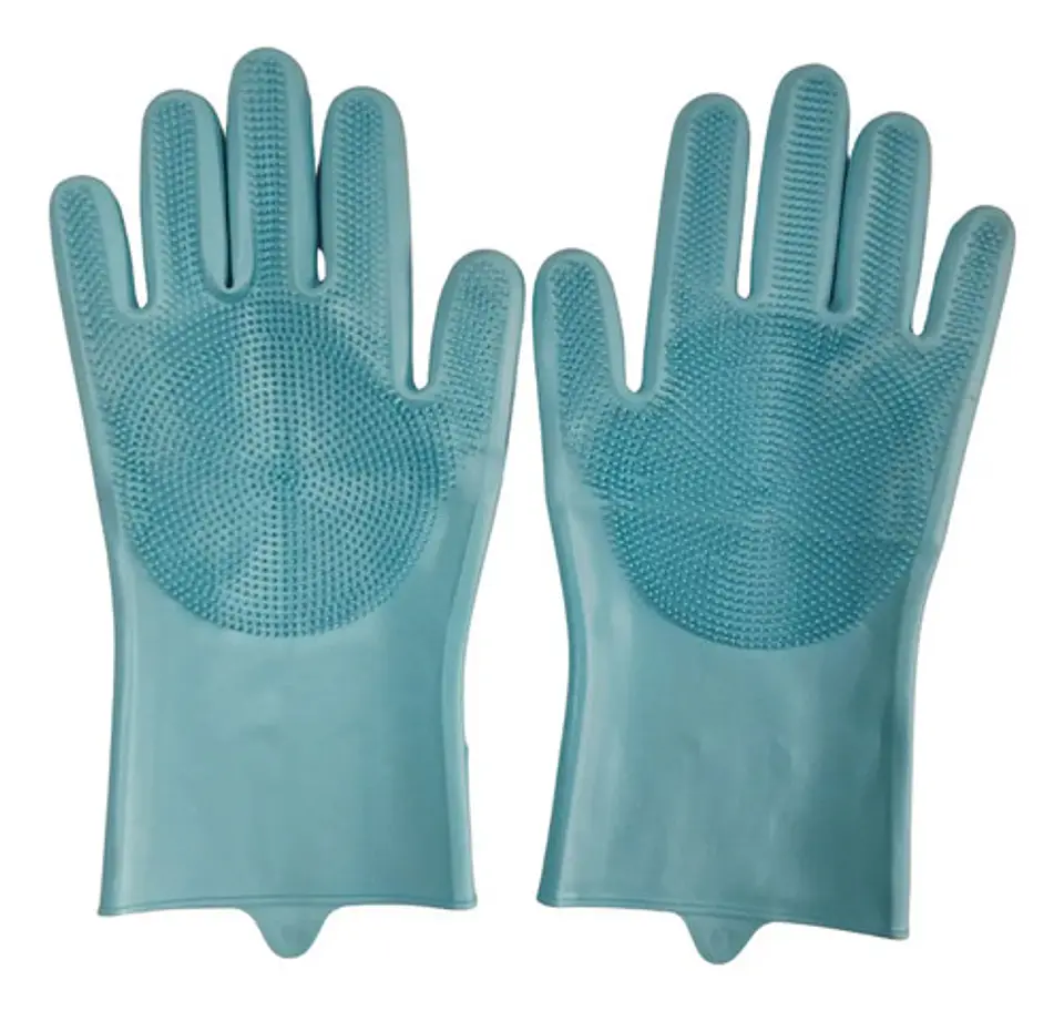 2 Guante Magico Silicona Esponja Cocina Mascota Todo Uso 6