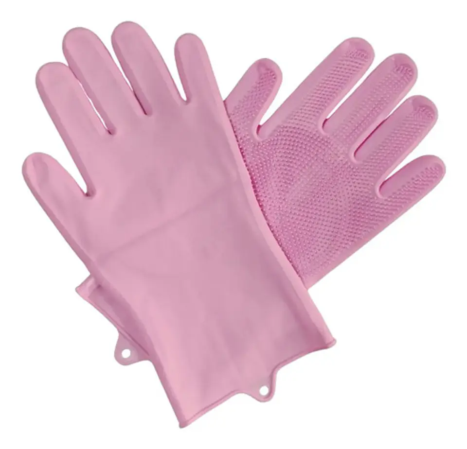 2 Guante Magico Silicona Esponja Cocina Mascota Todo Uso 8