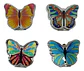 Espejo Mariposa Plateado Con Aumento Portátil De Bolsillo - Miniatura 3