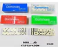 Domino Juego Mesa Caja Plástica Fichas Casino Puntos Negros  - Miniatura 12