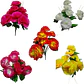 Ramo Clavel  Flores Artificiales Decoración  - Miniatura 1