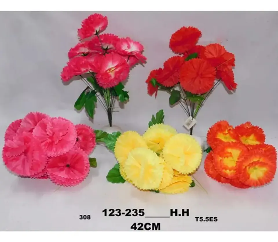 Ramo Clavel  Flores Artificiales Decoración  7