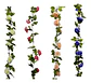Enredadera Flor 1 Jardin 200cm Hoja Mata Rosas - Miniatura 1