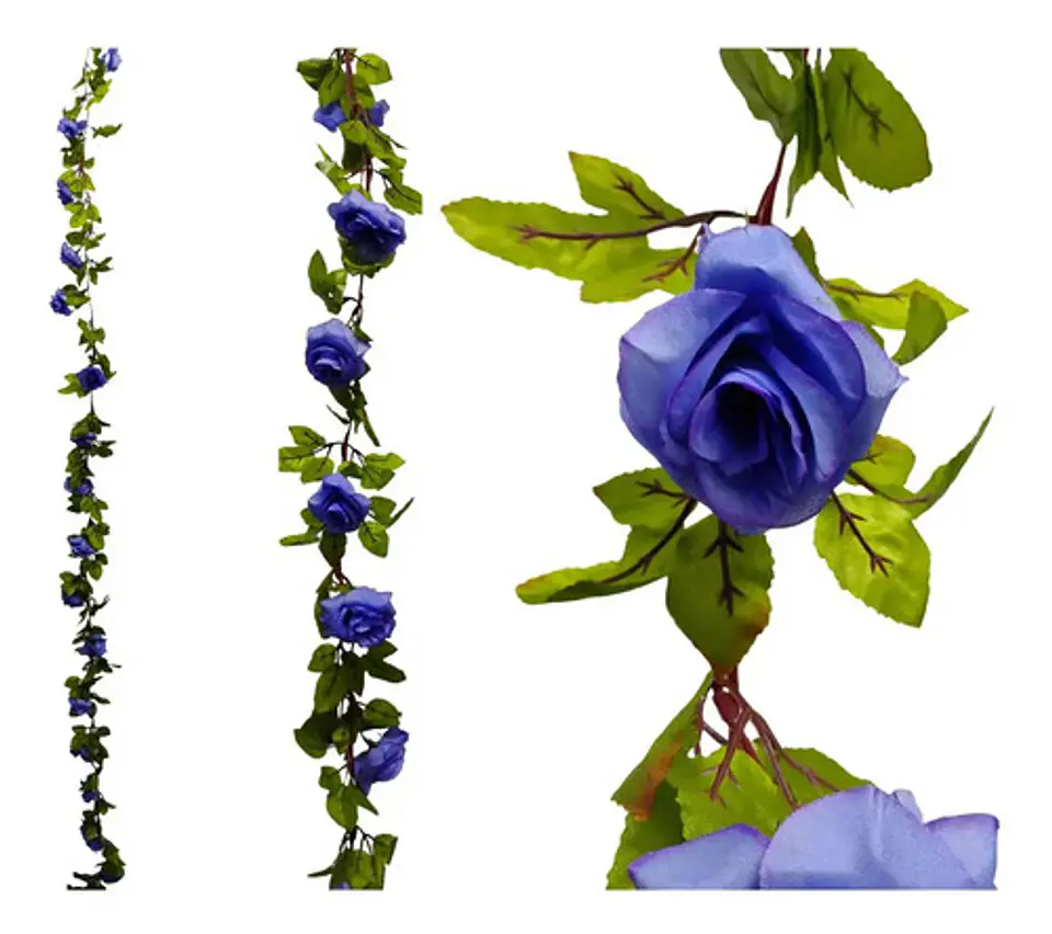 Enredadera Flor 1 Jardin 200cm Hoja Mata Rosas 21