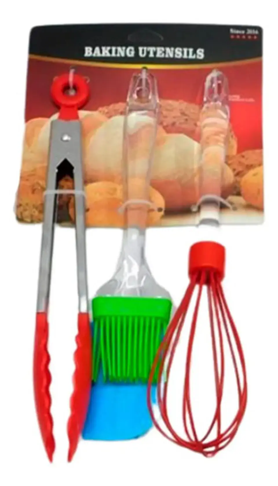 Kit Utensilios  De Cocina Espátula Brocha Para Batir Fusible 1