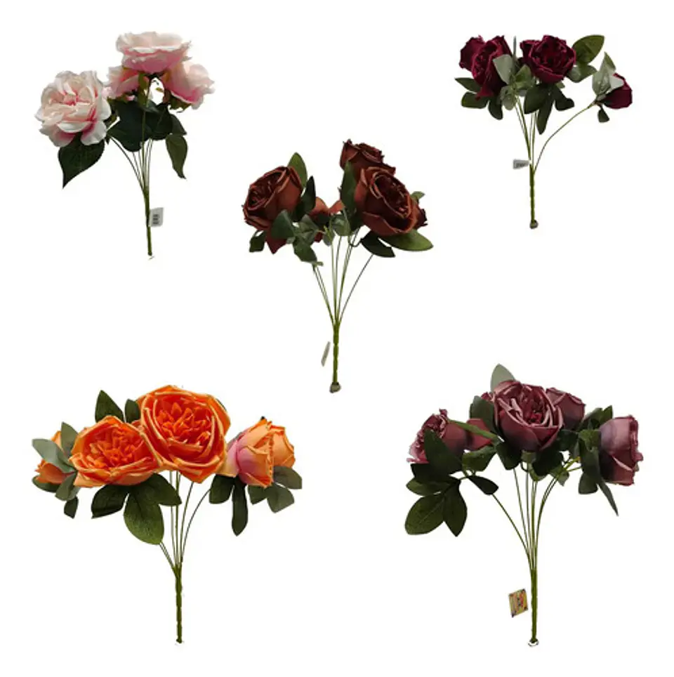 Matas Rosas Secas Flores Artificiales Decoración  1