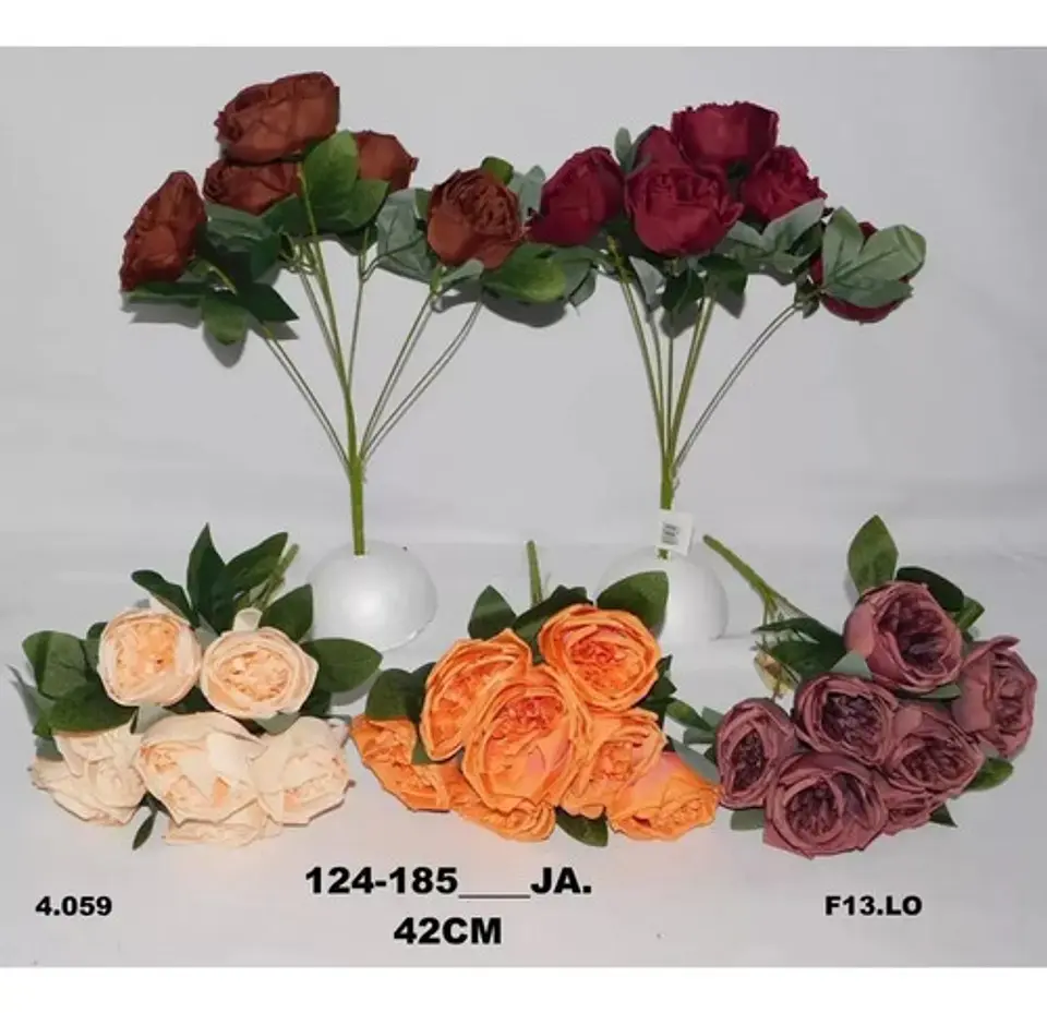 Matas Rosas Secas Flores Artificiales Decoración  7