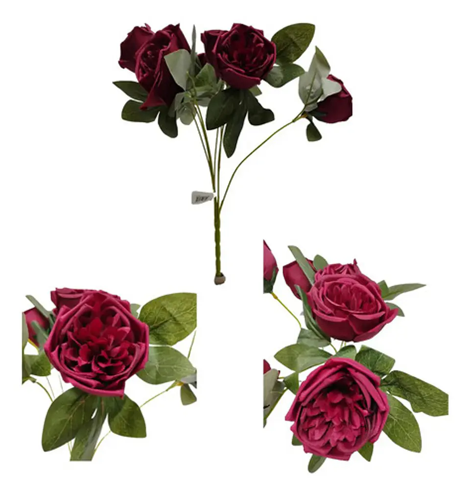 Matas Rosas Secas Flores Artificiales Decoración  16