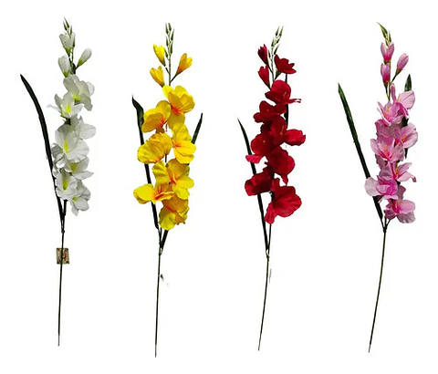 Gladiolas Flores Artificiales Vara Nardo 