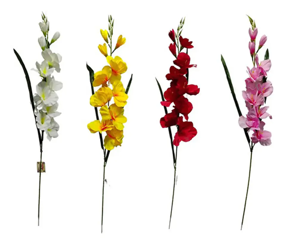 Gladiolas Flores Artificiales Vara Nardo  1