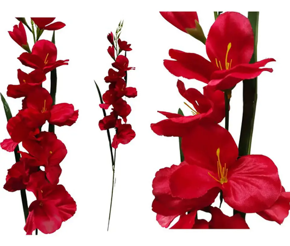 Gladiolas Flores Artificiales Vara Nardo  17