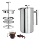 Cafetera Prensa Francesa En Acero Inoxidable 350ml - Miniatura 1