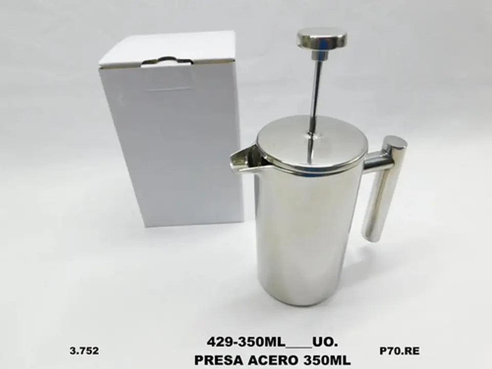 Cafetera Prensa Francesa En Acero Inoxidable 350ml 3