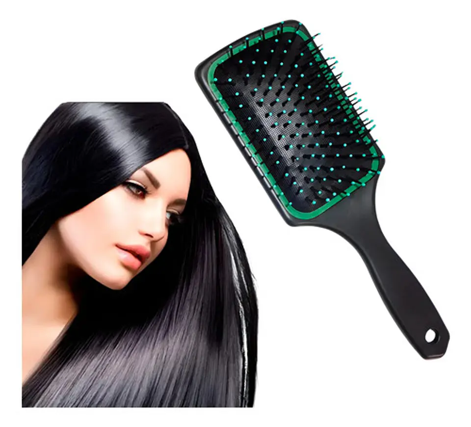Cepillo Cerdas De Puntos Mujer Dama Alizar Cabello 1