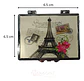 Espejo Cuadrado Redondo Corazón 3und Torre De París Bolsillo - Miniatura 15