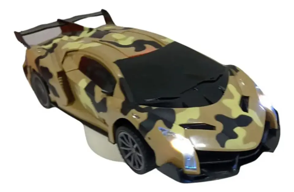 Carro Control Luces Abre Y Cierra Puertas Militar Camuflado  2